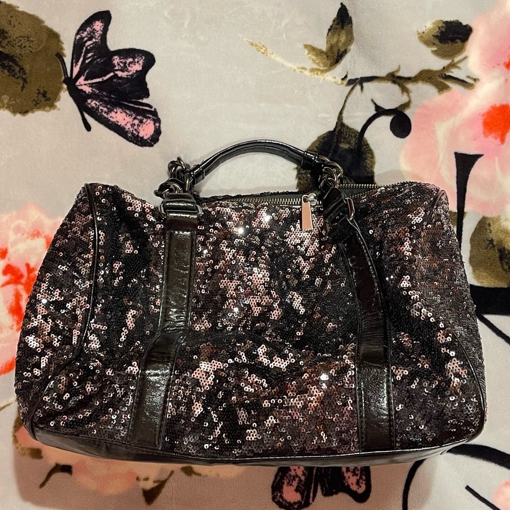 Sequin Black an silver bag like new